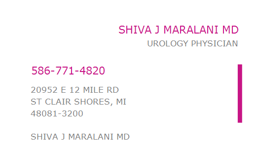 Dr. Shiva J. Maralani, MD